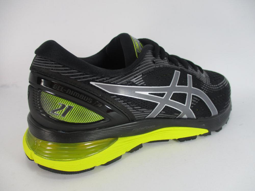 Asics scarpa da corsa da uomo Gel Nimbus 21 1011A169 003 nero giallo limone