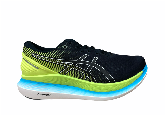 Asics scarpa da corsa da uomo GlideRide 2 1011B016 400 blu verde frontale