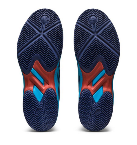 Asics scarpa da padel Gel-Game 9 1041A336-400 indigo blu-island blu suola