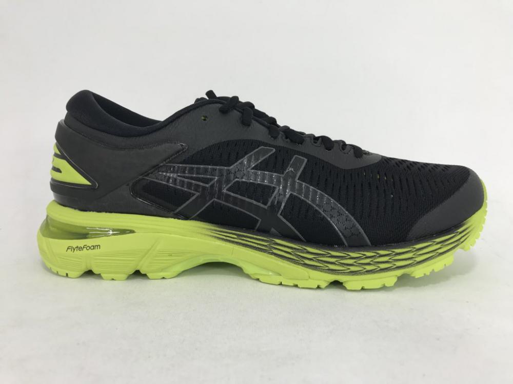 Asics scarpa running uomo GEL KAYANO 25 1011A019 001 black neon lime
