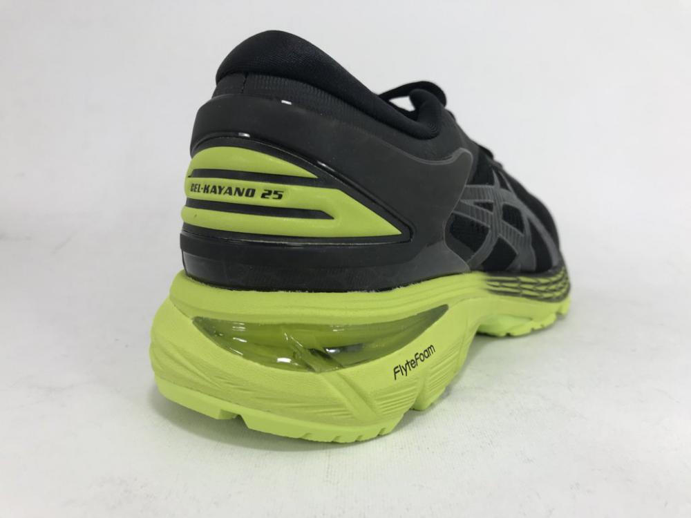 Asics scarpa running uomo GEL KAYANO 25 1011A019 001 black neon lime