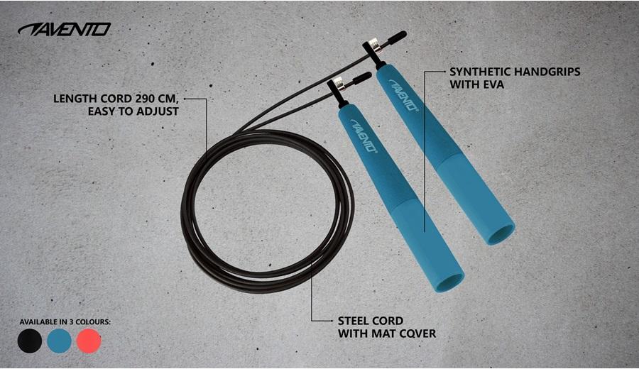 Avento Corda per salto Speed Grip 42HD