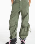 Freddy pantalone Cargo con tasche e coulisse BRITNEYF301 V69X verde pigmentato
