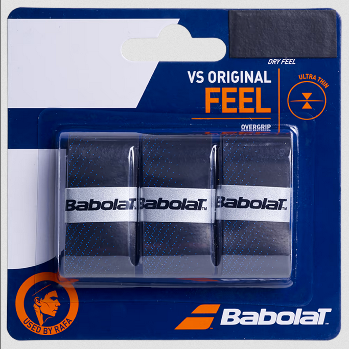 Babolat overgrip per racchette da tennis e padel VS Original X3 653040 146 193528 nero blu
