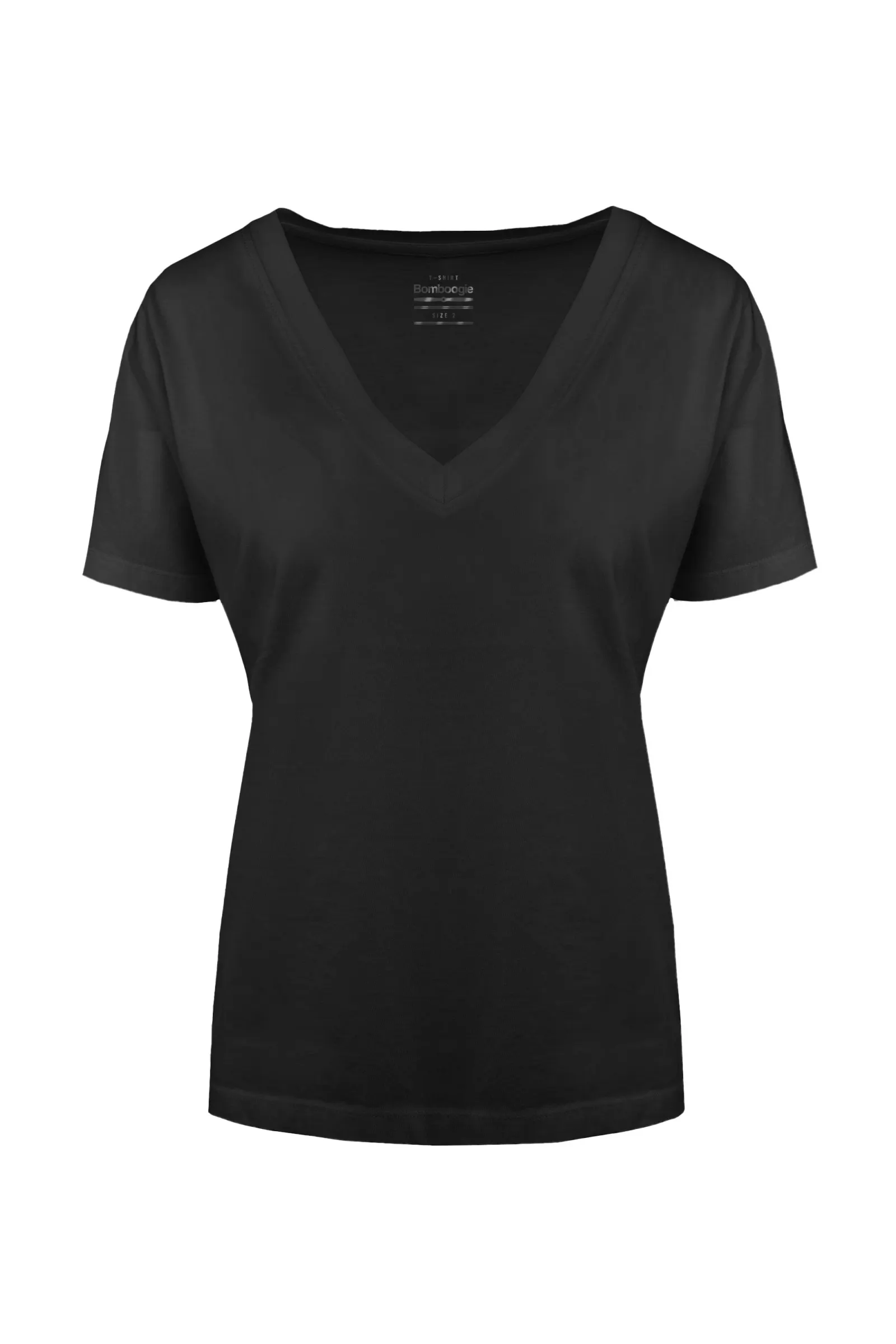 Bomboogie T-shirt da donna con scollo a V in cotone organico TW7359TJORI 90