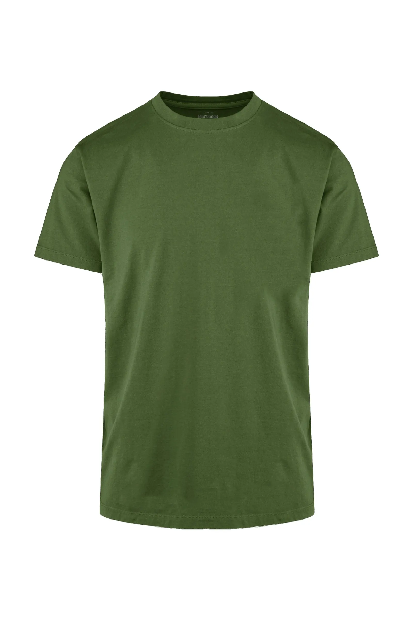 Bomboogie T-shirt girocollo da uomo in cotone fiammato TM7903TJSSG 359 martini olive