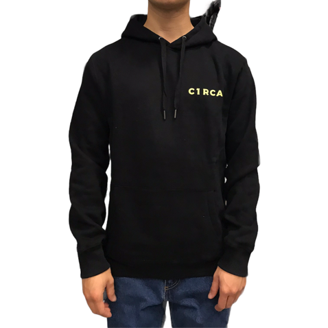 C1RCA felpa da uomo con cappuccio God Bless MH0117 nero