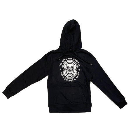 C1RCA felpa da uomo con cappuccio Mind Hood MHO158 nero