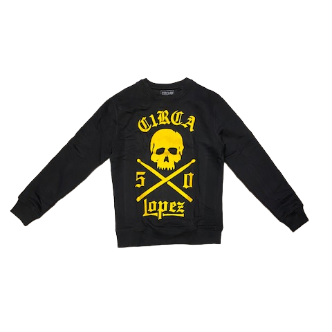 C1RCA felpa girocollo da uomo Lopez 50 LCN0001 nero