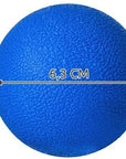 CONTES Massage Ball 6cm Lacrosseball Blue Hard Rubber Trigger
