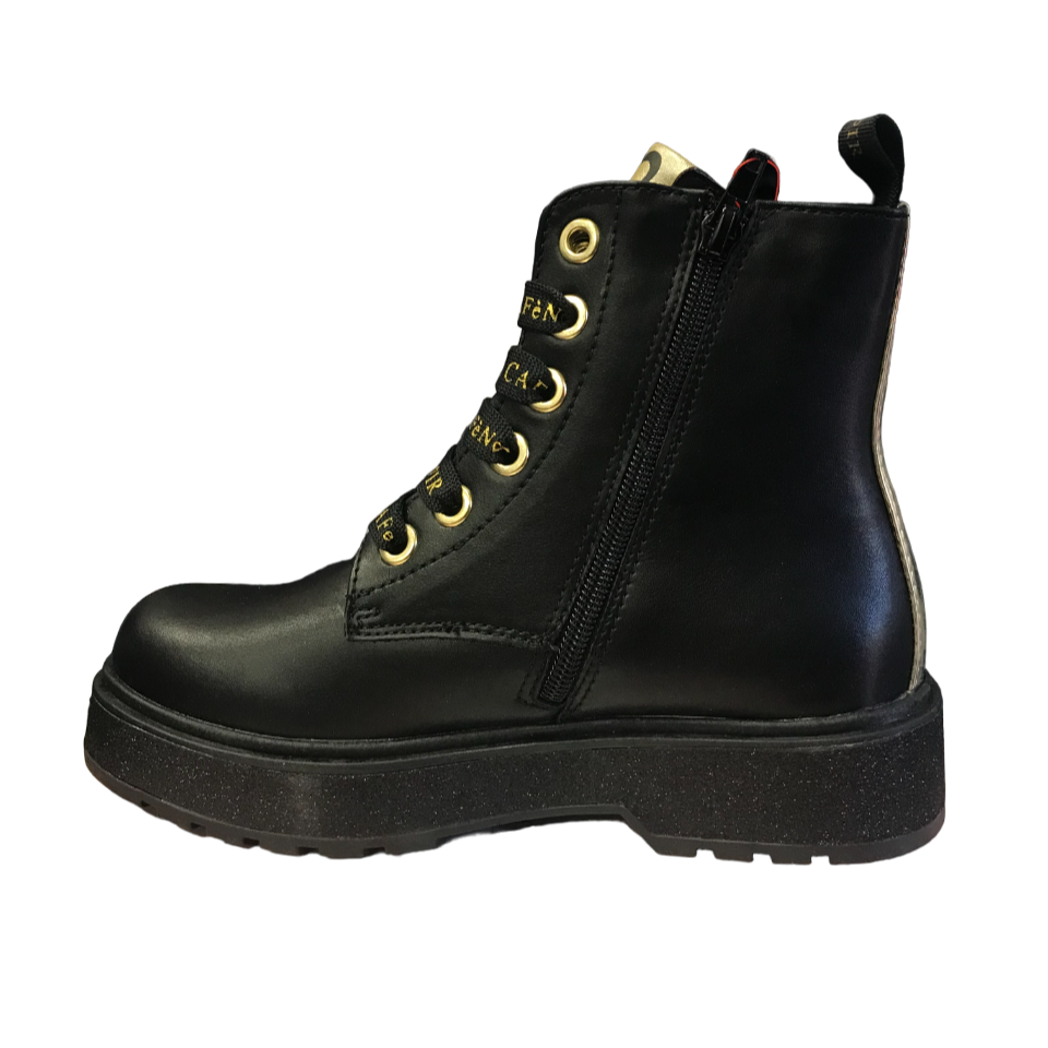 CafèNoir stivaletto da bambina con Zip laterale C-1450 nero