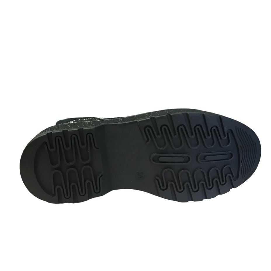CafèNoir stivaletto da bambina con Zip laterale C-1450 nero