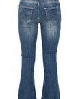 CafèNoir Jeans W Cropped Flare con applicazioni alle tasche C7JJ0041 B007