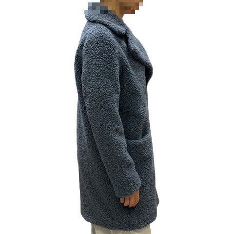 Censured Ecopelliccia con pelo riccio CW5024 T FCUR 23 blu cielo a