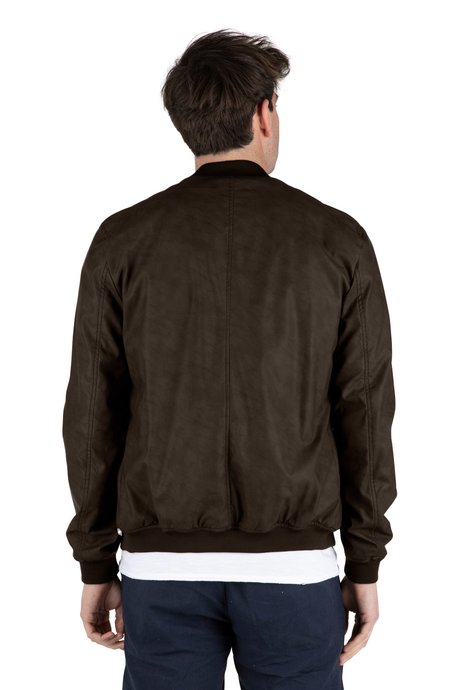 Censured Giacca Bomber da uomo in ecopelle JMLORD T FDUL 10 marrone 2