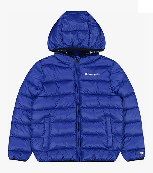 Champion giacca leggera da ragazzo con cappuccio Legacy Outdoor Light Hooded 306485 BS071 bluette