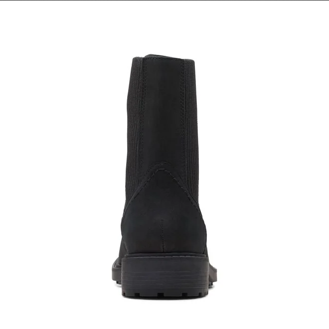 Clarks stivaletto da donna Chelsea con zip anteriore elastico laterale in tessuto Orinoco2 Up 26167568 2 nero 4