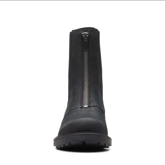 Clarks stivaletto da donna Chelsea con zip anteriore elastico laterale in tessuto Orinoco2 Up 26167568 2 nero 5