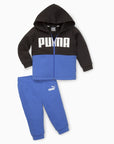 Puma Tuta da bambino in cotone garzato Minicats Colorblock Jogger TR 676938 92 royal sapphire