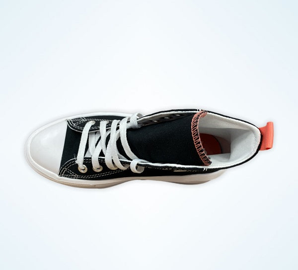 Sneakers Converse Chuck Taylor All Star Move 271716C nero-rosa-bianco con platform rialzato per ragazze, design moderno e comfort
