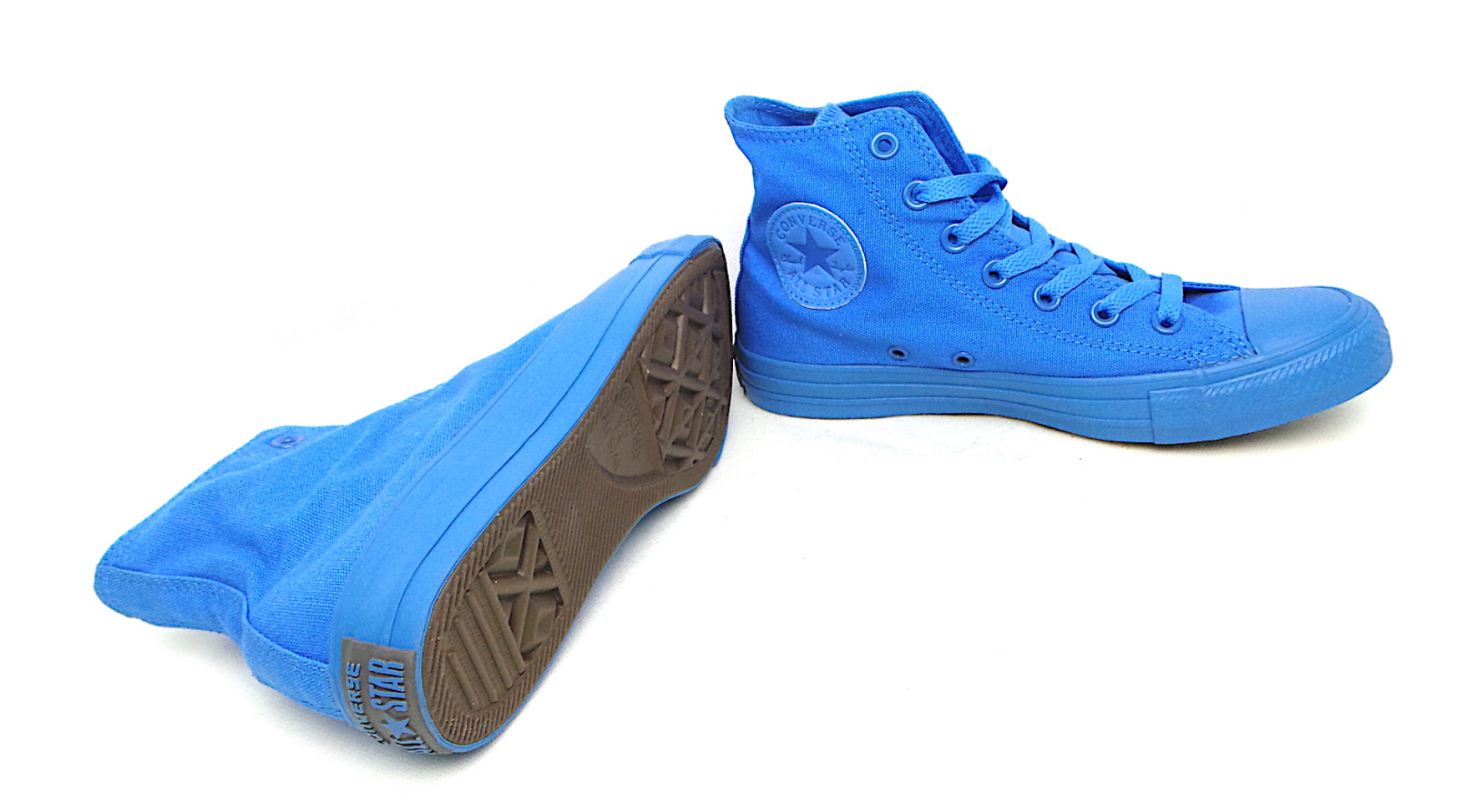 Converse scarpe sneakers in tela per uomo e donna CTAS Hi 152704C azzurro 1