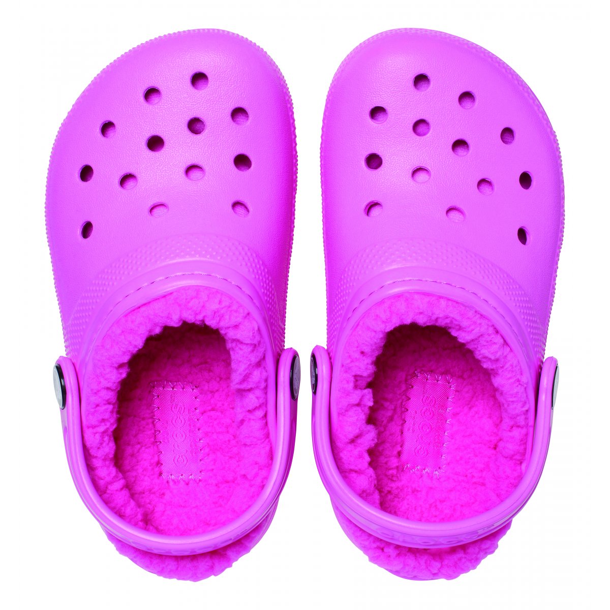 Crocs ciabatta sabot da bambina Classic Lined Clog 203506-6qq rosa elettrico