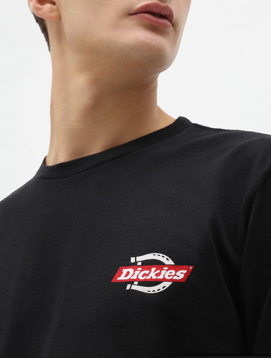 Dickies T-shirt manica lunga da uomo Ruston DK0A4XEHBLK nero