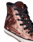 Converse scarpa sneakers da donna con payette Distressed 559039C bronzo