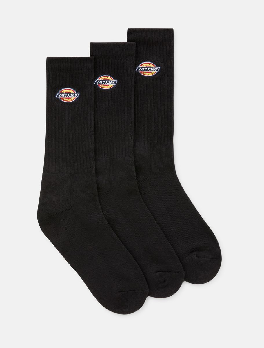 Dickies Calza unisex con logo Valley Grove DK0A4X82BLK nero confezione da 3 paia