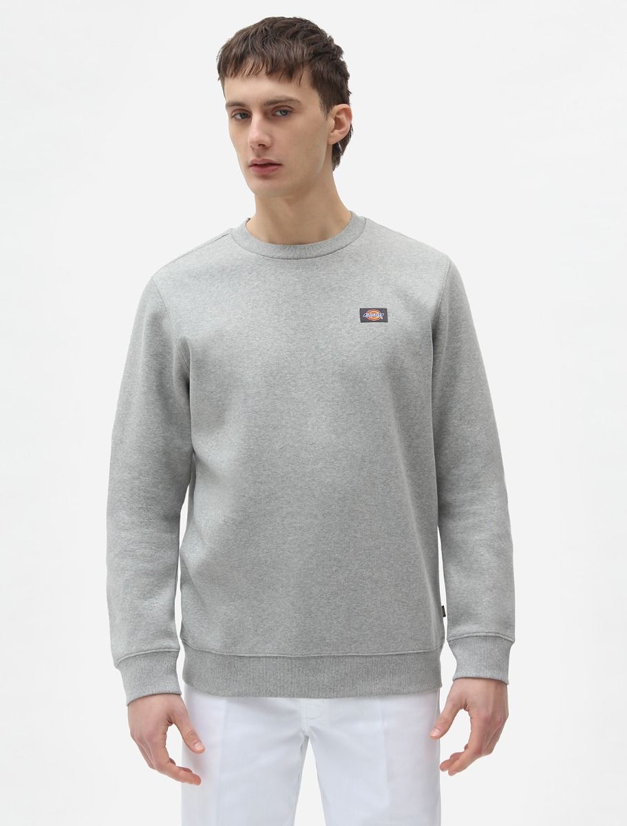 Dickies Felpa girocollo da uomo Oakport Sweatshirt DK0A4XCEGYM grigio melange