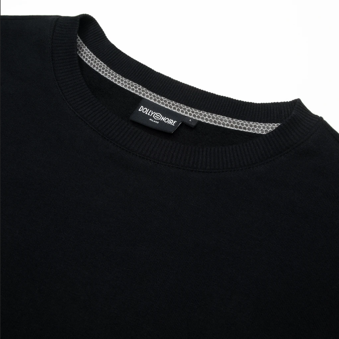 Dolly Noire Felpa girocollo da uomo con stampa Gufo Reale SW073-SP-01 nero 8