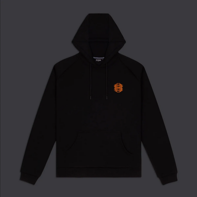 Dolly Noire felpa con cappuccio Corporate 01 Hoodie SW363-SA-01 Black-Orange avanti
