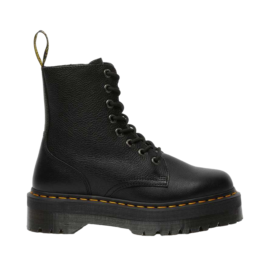 Dr. Martens Stivale anfibio con zeppa da donna  in morbida pelle Pisa Jadon III 26378001 nero