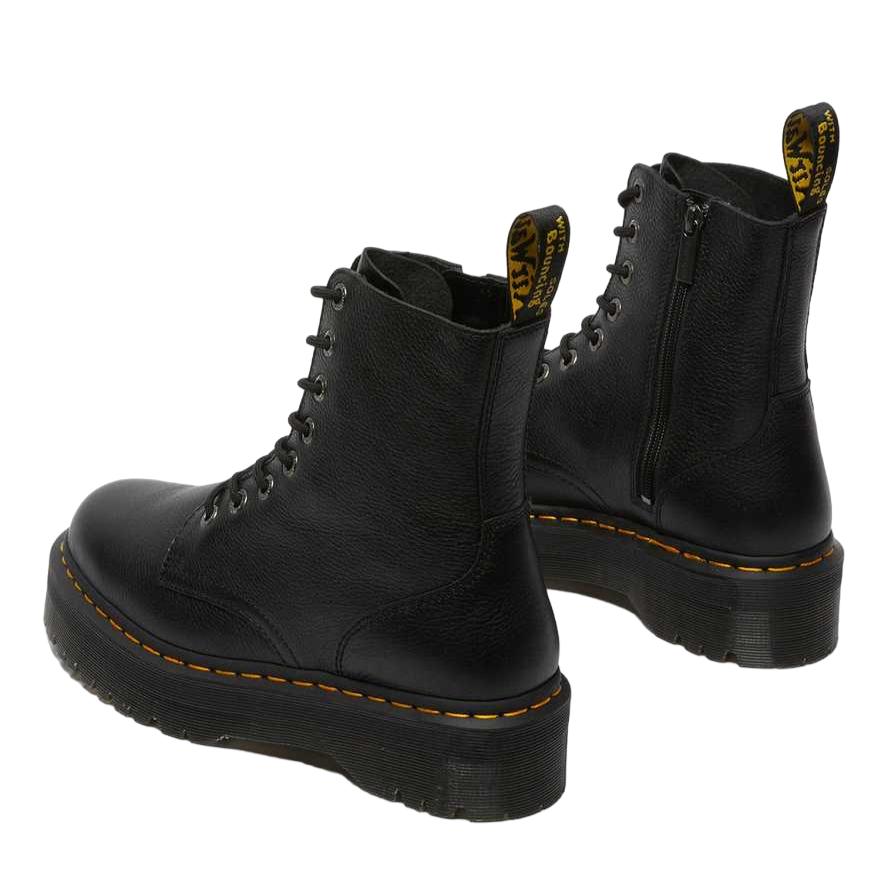 Dr. Martens Stivale anfibio con zeppa da donna in morbida pelle Pisa Jadon III 26378001 nero 3