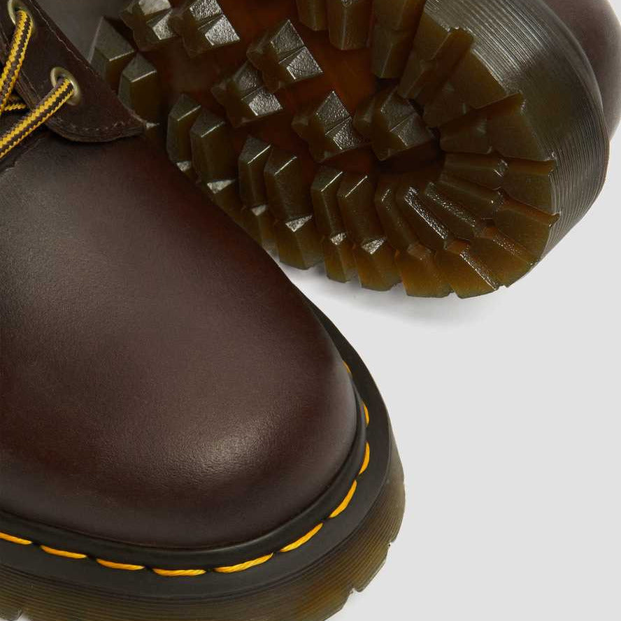 Dr. Martens anfibio 1460 Bex in Pelle Crazy Horse 27894201 marrone scuro coppia suola e punta