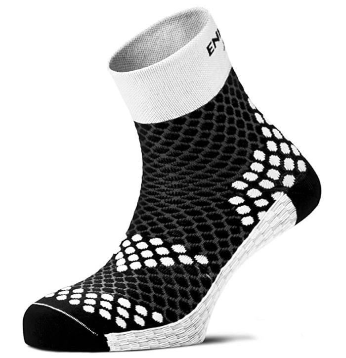 Enforma Calze Running Barcellona R41093 Bianco Nero Compressione