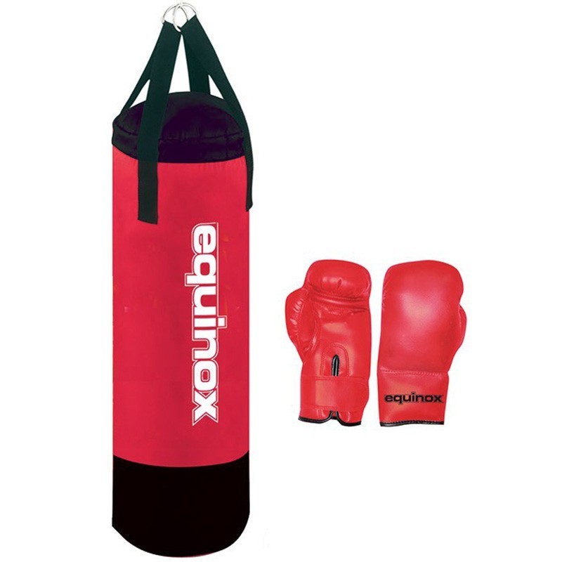 Equinox Set Pro Boxe junior da 6kg sacco da box con gunti da 6oz BOE-002