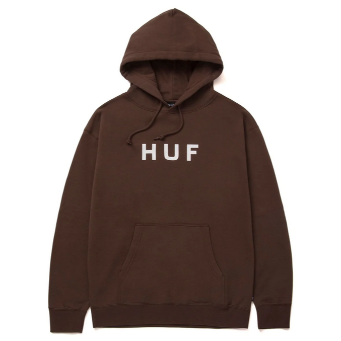 HUF felpa con cappuccio da uomo Essentials OG PF00490 marrone
