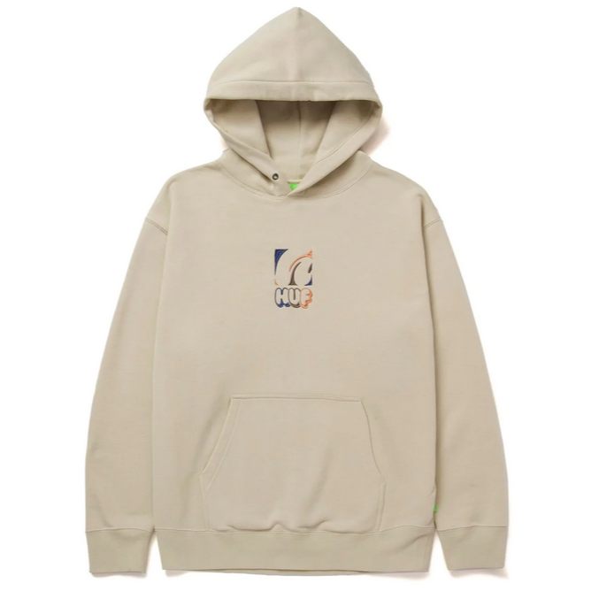 HUF felpa con cappuccio e ricamo avanti  da uomo H-Dog PF00518 sabbia