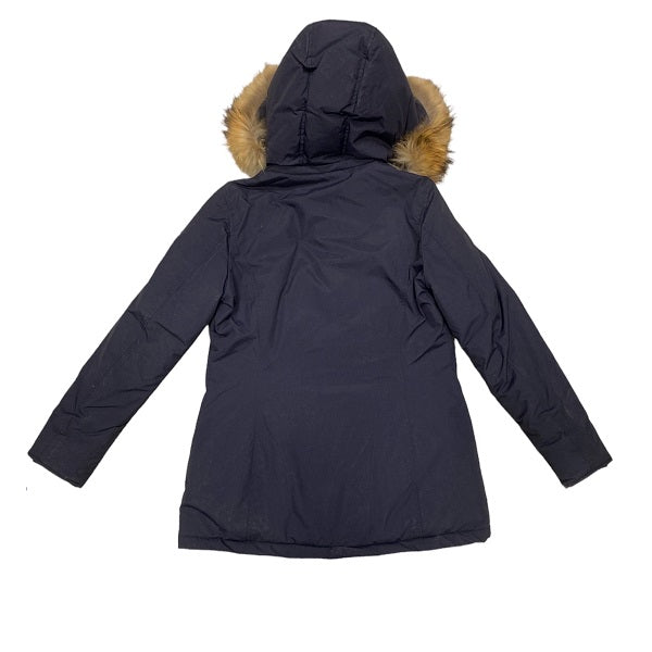 Happer giubbotto da donna con cappuccio e pelliccia 69915 621 blu
