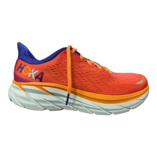 Hoka One One Clifton 8 Scarpe Running Uomo Fiesta Bluing 1119393-FBLN vista laterale