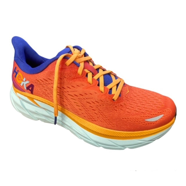 Scarpe da corsa Hoka One One Clifton 8 modello 1119393-FBLN colore fiesta-bluing per uomo con schiuma ultraleggera e reattiva