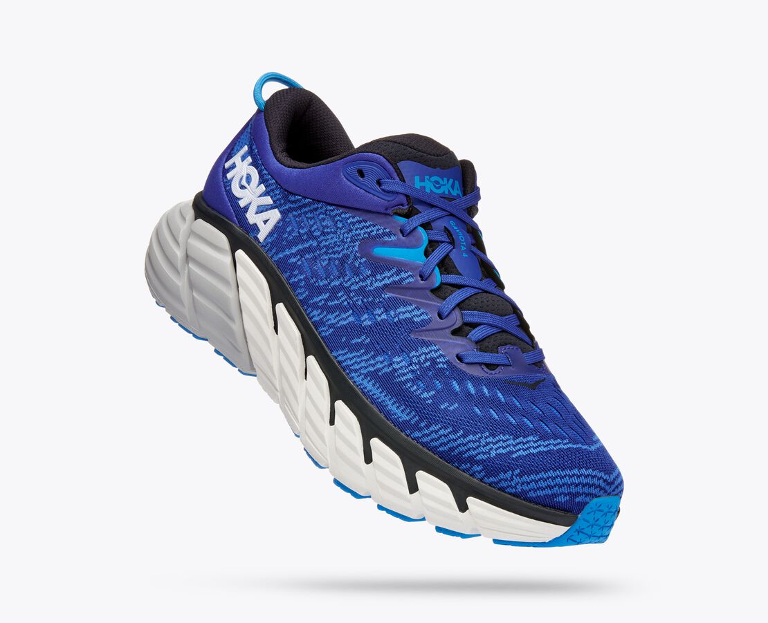 Hoka One One M Gaviota 4 scarpa running antipronazione da uomo 1123198/BBGP bluing-blue graphite