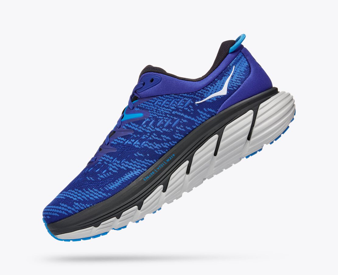 Hoka One One M Gaviota 4 scarpa running antipronazione da uomo 1123198/BBGP bluing-blue graphite