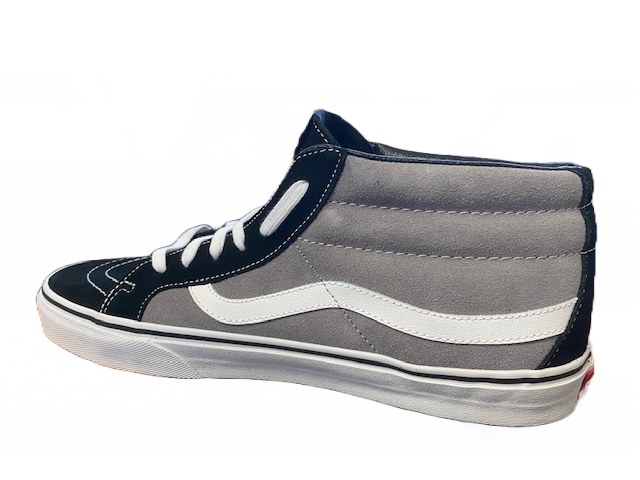 Vans scarpa sneakers da uomo SK8-Mid Reissue VN-0 XIIDZD nero grigio