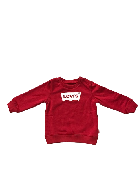 Levi&#39;s Kids Felpa Girocollo da infant Batwing 6E9079-R1R rosso bianco