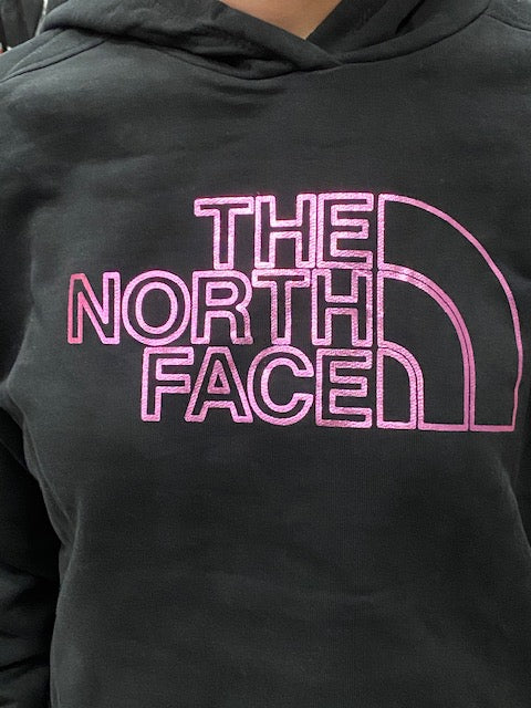 The North Face Felpa corta Girl con cappuccio Drew Peak NF0A558SGAL black/sweat violet