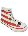 Converse Youth All Star HI 3J254 stars & bars sneakers alta con bandiera