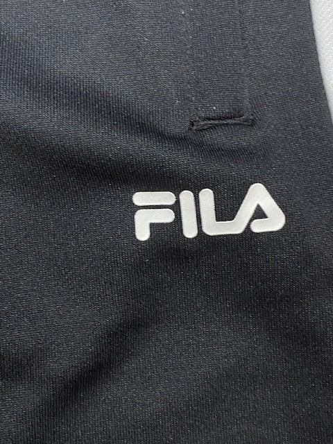 Fila pantalone sportivo da uomo Dash Track 689023 B426 nero bianco arancio