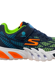 Skechers Scarpa da ginnastica da ragazzo con luci Lights Flex Glow Elite Vorlo 400137L/NVMT blu